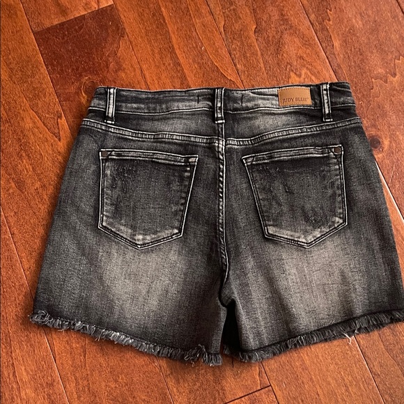 Judy Blue Black Jean Shorts - Picture 2 of 7